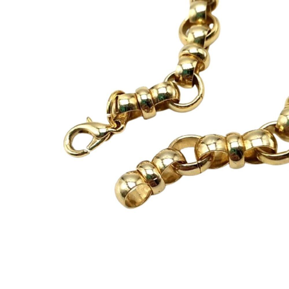 Gold-Tone Rolo Link Chain Bracelet - Picture 8 of 15